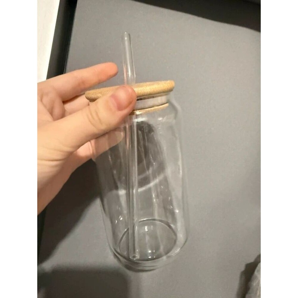 Glass bamboo cup new